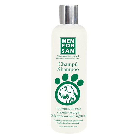 MenForSan Silk Protées und Arganöl Natural Shampoo für Hunde 300 ml