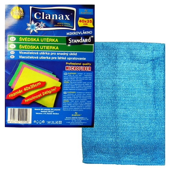 Clanax Standard schwedisches Mikrofasertuch 40 x 35 cm 240 g