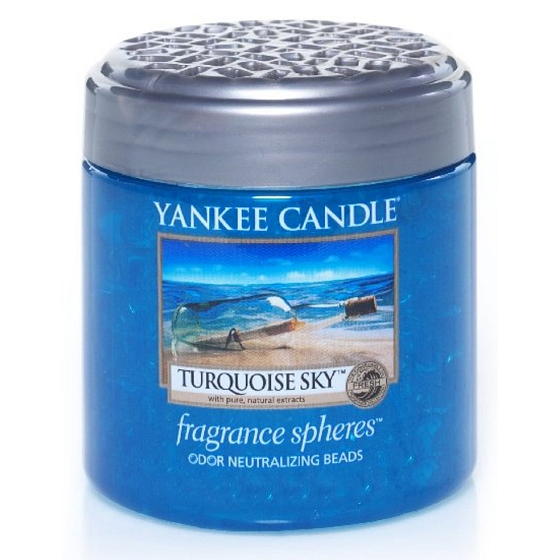 Yankee Candle Turquoise Sky Spheres duftende Perlen neutralisieren Gerüche und erfrischen kleine Räume 170 g