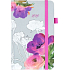 Albi Diary 2020 Tasche mit Gummiband Aquarellblumen 15 x 9,5 x 1,3 cm
