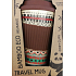Cosy Time Bamboo Eco Ethnischer Bambus ökologischer Thermobecher + Silikondeckel braun, farbige Ornamente 450 ml