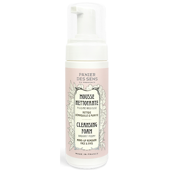 Panier des Sens Strahlender Pfingstrosen-Reinigungsschaum mit Blumenduft 150 ml