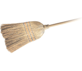 Spokar Besen aus Rohr, 5-fach genäht, mit Stiel