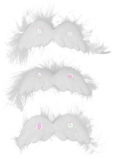 Engelsflügel mit Federn auf Clip 80 mm 3 Stück