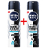Nivea Men Invisible Black & White Fresh Antitranspirant Deodorant Spray 2 x 150 ml, Duopack für Männer