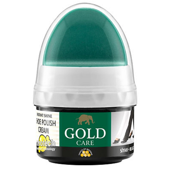 Gold Care Schuhputzcreme Schwarz 60 ml