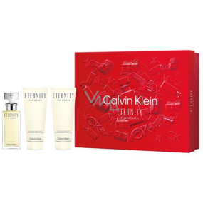 Calvin Klein Eternity Eau de Parfum 50 ml + Body Lotion 100 ml + Shower Gel 100 ml, Geschenkset für Frauen