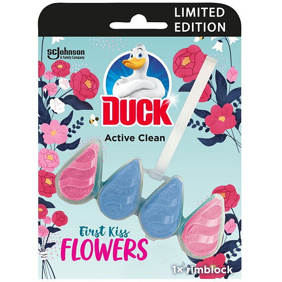 Duck Active Clean First Kiss Blumen Toilettenreiniger mit Duft 38,6 g