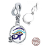 Sterling Silber 925 Ägypten - Auge des Horns, Anhänger für Armband Symbol