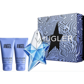 Thierry Mugler Angel Eau de Parfum 25 ml + Körperlotion 50 ml + Duschgel 50 ml, Geschenkset für Frauen
