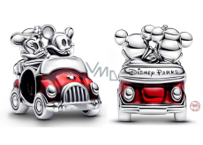 Charm Sterling Silber 925 Disney Mickey & Minnie ma Reise, Perle auf Reise-Armband