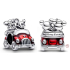 Charm Sterling Silber 925 Disney Mickey & Minnie ma Reise, Perle auf Reise-Armband