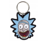 Degen Merch Rick und Morty - Rick verrücktes Lächeln Gummi Schlüsselanhänger