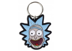 Degen Merch Rick und Morty - Rick verrücktes Lächeln Gummi Schlüsselanhänger