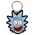 Degen Merch Rick und Morty - Rick verrücktes Lächeln Gummi Schlüsselanhänger