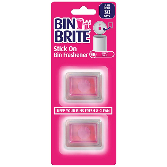 Bin Brite Berry Blast selbstklebender Mülleimer-Erfrischer 2 Stück