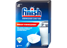 Finish Kapseln zur Reinigung der Spülmaschine, 6 Stück