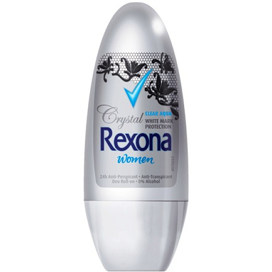 Rexona Crystal Clear Aqua Ball Antitranspirant Deodorant Roll-On für Frauen 50 ml