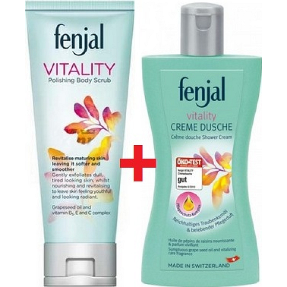 Fenjal Vitality Körperpeeling 200 ml + Duschcreme 200 ml, Kosmetikset