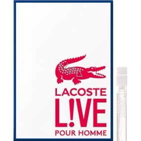 Lacoste Live für Homme Eau de Toilette 2 ml mit Spray, Fläschchen