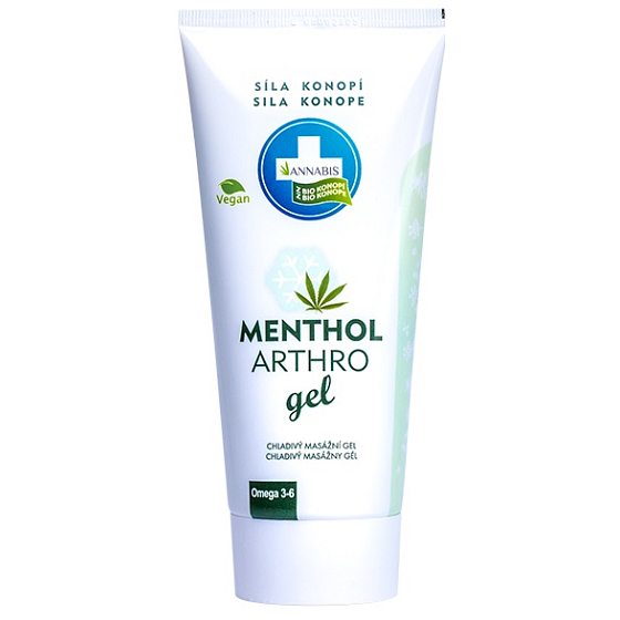 Annabis Menthol Cann Arthro Kühlgel zur Massage von Gelenken, Muskeln, Sehnen und Rücken 200 ml