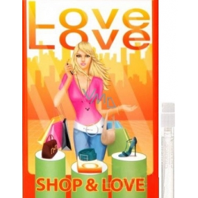 Love Love Shop & Love Eau de Toilette für Frauen 1,6 ml mit Spray, Fläschchen