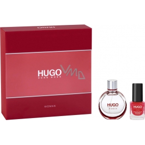 Hugo Boss Hugo Woman Neues parfümiertes Wasser für Frauen 30 ml + Nagellackrot 4,5 ml, Geschenkset