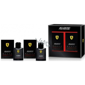 Ferrari Black Signature Eau de Toilette für Männer 75 ml + Aftershave 75 ml, Geschenkset