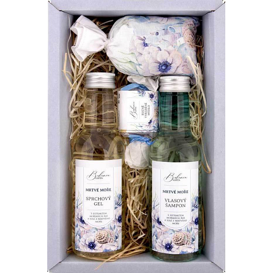 Böhmen Geschenke Totes Meer Totes Meer, Seetang und Salzextrakt Duschgel 200 ml + Haarshampoo 200 ml + Badesalz 150 g + Toilettenseife 30 g, Kosmetikset
