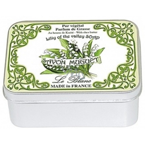 Le blanc Muguet - Maiglöckchen natürliche feste Seife in einer Schachtel von 100 g