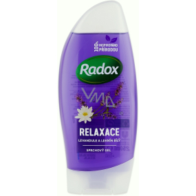 Radox Relaxation Lavendel und Seerose weißes Duschgel 250 ml