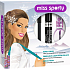 Miss Sports Fabulous Lash Wimperntusche Xtra Black 001 Xtra Black 8 ml + Khol Kajal Eyeliner 001 schwarz 1,5 g + Disco Tech Nagellack 555 klar 7 ml, Kosmetikset