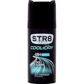 Str8 Cool + Dry Cool Escape 48h Antitranspirant Deodorant Spray für Männer 150 ml