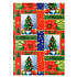 Ditipo Geschenkpapier 70 x 200 cm Weihnachten Luxusbaum, Weihnachtsrosen