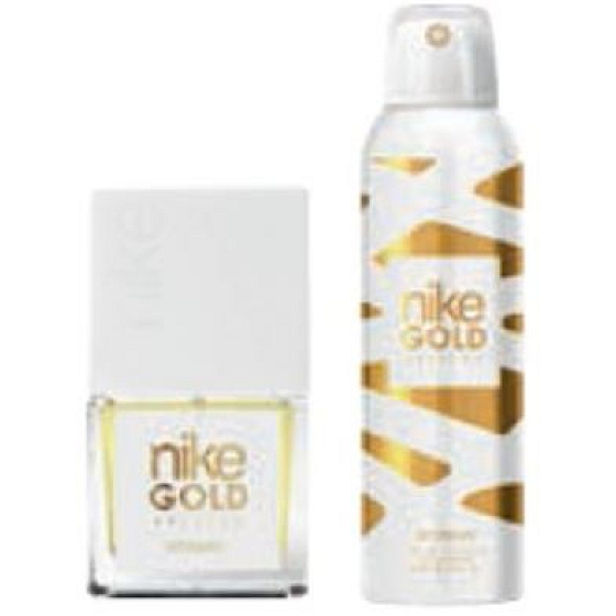 Nike Gold Edition Frau Eau de Toilette 30 ml + Deodorant Spray 200 ml, Geschenkset