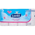 Lambi Hinweis auf rosa Toilettenpapier mit rosa Aufdruck 3-lagig 150 Stück à 8 Rollen