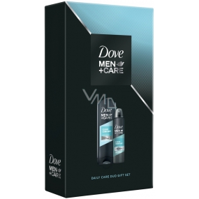 Dove Men + Care Clean Comfort Duschgel für Körper und Gesicht für Männer 400 ml + Antitranspirant Deodorant Spray für Männer 150 ml, Kosmetikset