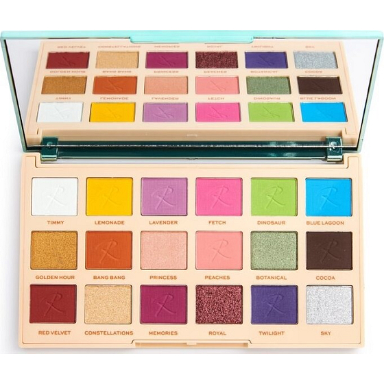 Makeup Revolution Roxxsaurus Lidschatten-Palette Farbstoß 18 x 0,8 g