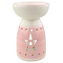 Aromalampa Keramikrosa mit einem Stern 16 cm