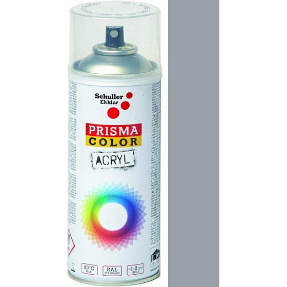Schuller Eh klar Prisma Farbe Lack Acryl Spray 91343 Grau Aluminium 400 ml