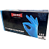 Aero Exacomp Hygienische Einmalhandschuhe aus Nitril antiallergen puderfrei, Größe M, Karton 100 Stück blau
