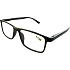 Berkeley Lesebrille Dioptrien +1,0 Kunststoff schwarz, schwarz geriffelte Seitenrahmen 1 Stück MC2250