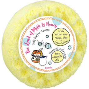 Bomb Cosmetics The Land of Milk & Honey - Milk & Honey natürlicher Duschmassageschwamm mit Duft 200 g