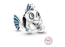 Sterling Silber 925 Disney Die kleine Meerjungfrau - Flunder Fisch, Perle für Armband