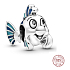 Sterling Silber 925 Disney Die kleine Meerjungfrau - Flunder Fisch, Perle für Armband