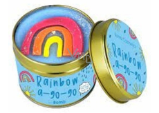 Bomb Cosmetics Rainbow A Go Go - Rainbow A Go Go, duftende, natürliche, handgefertigte Kerze in einer Blechdose brennt bis zu 35 Stunden