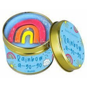 Bomb Cosmetics Rainbow A Go Go - Rainbow A Go Go, duftende, natürliche, handgefertigte Kerze in einer Blechdose brennt bis zu 35 Stunden