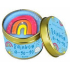 Bomb Cosmetics Rainbow A Go Go - Rainbow A Go Go, duftende, natürliche, handgefertigte Kerze in einer Blechdose brennt bis zu 35 Stunden