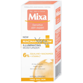 Mixa Niacinamide Glow Brightening Cream mit bis zu 24 Stunden Feuchtigkeitszufuhr 50 ml