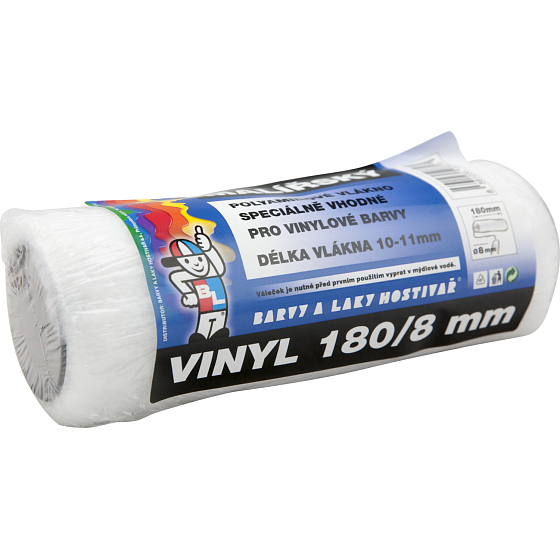 BARVY A LAKY HOSTIVAŘ Vinylfarben Malerroller Halter 8 mm, 180 mm